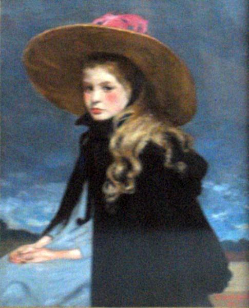 Henri Evenepoel Henriette with the large hat oil painting image